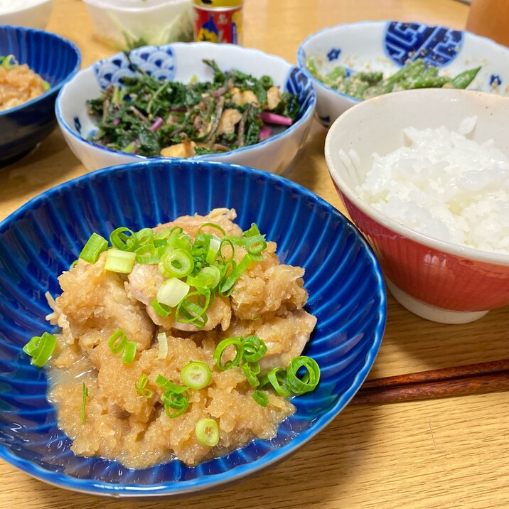 味ぽんでさっぱり！鶏のみぞれ煮